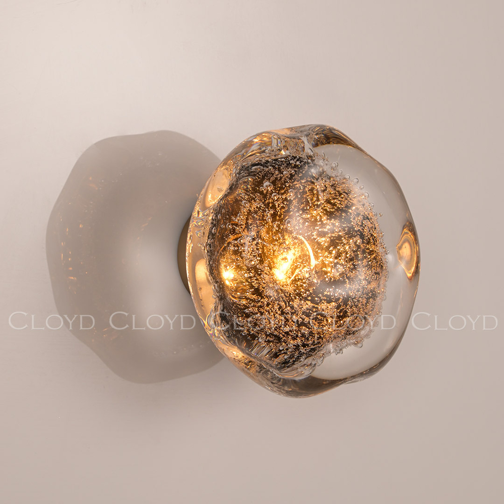 Бра Cloyd VOCAL W1 / латунь - коричнев. стекло (арт.20367)