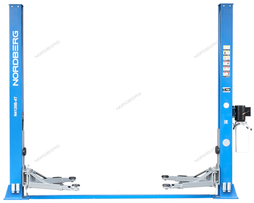 NORDBERG (N4120B-4B) Подъемник 220V 2х стоечный 4т (синий)