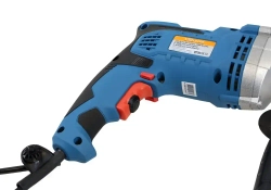 Дрель электрическая ударная мощность 1000Вт, обороты 2800об/мин, частота ударов 47600уд/мин, патрон 13мм, кабель 4м, металлический редуктор