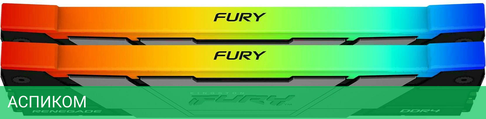 Оперативная память Kingston Fury Renegade RGB 16GB DDR4 (KF432C16RB2AK2/16)