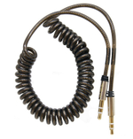 Кабель AUX JD-64 витой металл (черный) 1м