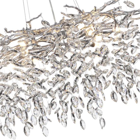 4970/12 HALL ODL24 635 матов.серебристый/алюмин./хрусталь Люстра G9 12*40W DELICA