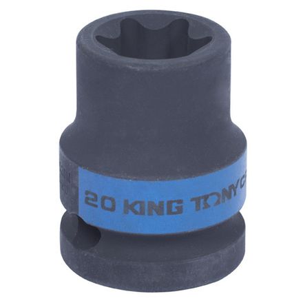 Цена на KING TONY (457520M) Головка торцевая ударная TORX Е-стандарт 1/2", E20