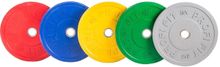 Диск для штанги каучуковый, цветной D51 мм PROFI-FIT  5 кг
