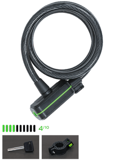 Трос с замком CITADEL CC 180/12/K/B