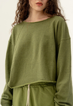 Свитшот оверсайз Bowery NYC Crop Military