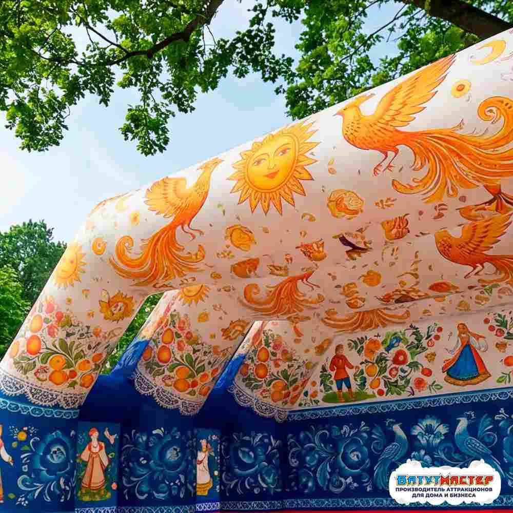 Надувная сцена триколор «Русский праздник», 6×3×3 м