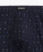 Мужские трусы шорты Atlantic, набор из 3 шт., хлопок, темно-синие + голубые, 3MH-194