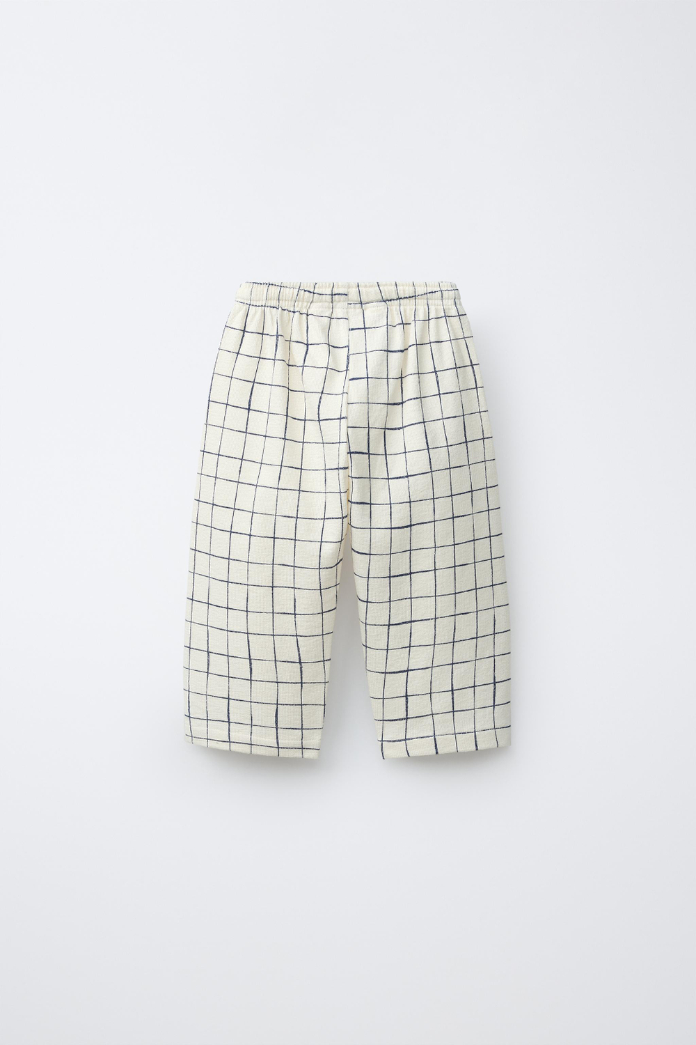 ZARA БРЮКИ В КЛЕТКУ, ЭКРЮ