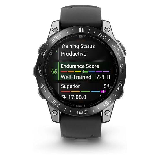 Накладка для Garmin Fenix 8 (47mm) для защиты безеля нержавеющая сталь (Черный)