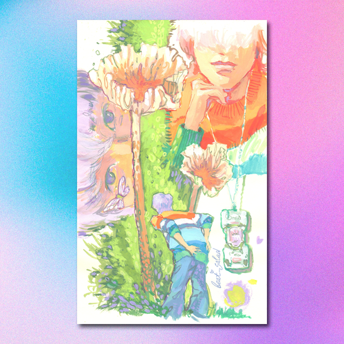 Арт принт / beat_salad / NCT / Тэён с грибочками