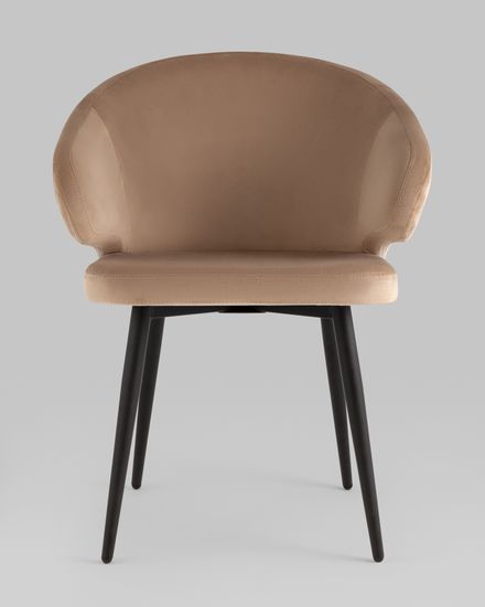 Стул с подлокотниками Codo велюр капучино