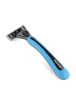 Бритва мужская 2 шт, 4 многоразовых картриджа c 3 лезвиями HAOWELL плавающая головка, полоска Aloe+витамин E