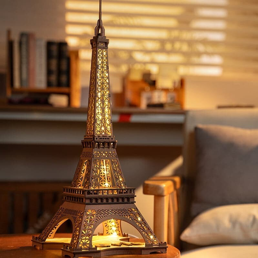 Деревянный конструктор "Ночь у Эйфелевой башни" (Rolife)