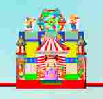 Коммерческий надувной  батут " Цирковой" 7*4*4,5м