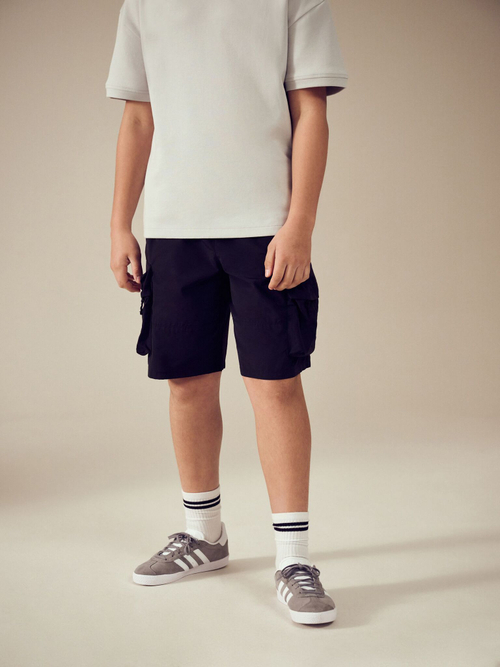 Шорты карго для мальчика Next AC6-421, Черный