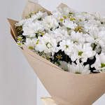 ХИТ Букет с полевыми ромашками и хризантемой