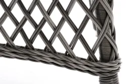 "Эспрессо" плетеный круглый стол, диаметр 118 см, цвет графит