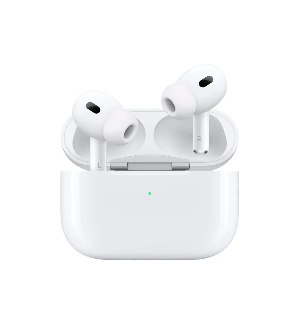 Apple - AirPods Pro 2, беспроводные наушники с активным шумоподавлением и функцией слухового аппарата - белые.Оригинал