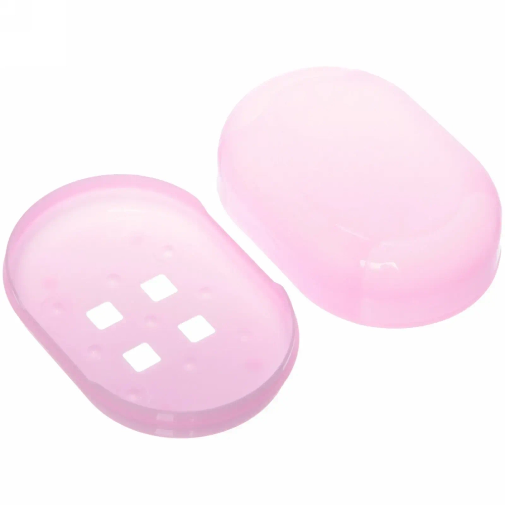 Набор банный дорожный 4шт «Traveler - Ромашки», микс 3 цв., (мочалка, футляр 2шт, расческа), 20*15,5*8,5