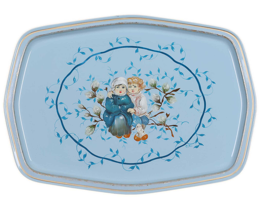 Zhostovo metal tray A18D21072555