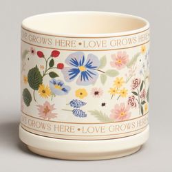 КРУЖКА С КРЫШКОЙ LEFARD SPRING FLOWERS 390МЛ. (КОР=24ШТ.)