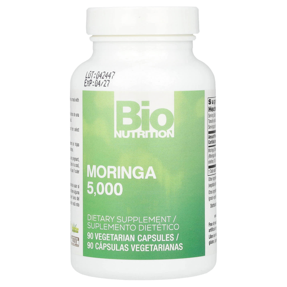 Bio Nutrition, Моринга 5000, 5000 мг, 90 вегетарианских капсул