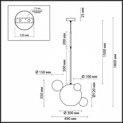 Подвесной светильник Odeon Light 4640/12LA
