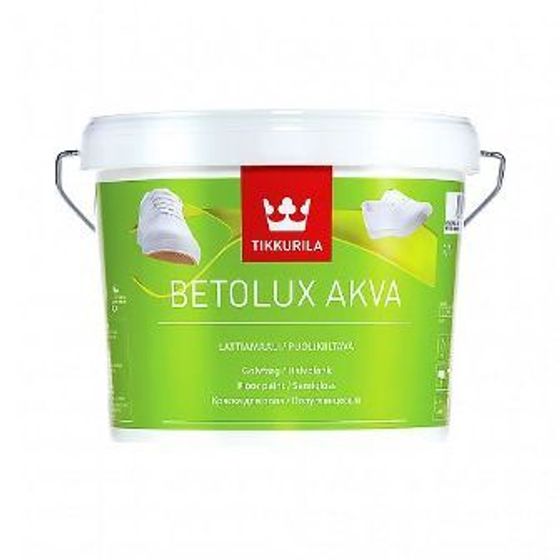 Краска для пола полиуретано-акрилатная Tikkurila Betolux Aqua 2,7л База С (Тиккурила Бетолюкс Аква)