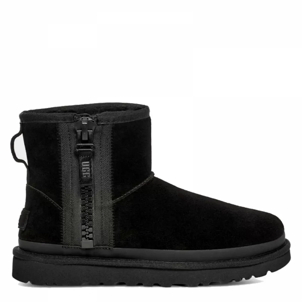 UGG Classic Mini Zipper Tape Logo Black
