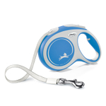 flexi рулетка NEW LINE Comfort L (до 60 кг) лента 5 м серый/синий