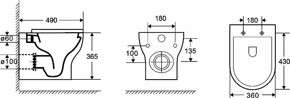 Унитаз с инсталляцией WeltWasser AMBERG 497 + ERLENBACH 004 GL-WT + AMBERG RD-BL
