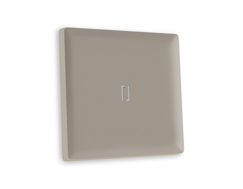AP3620 Лицевая панель ALFA (Серо-бежевый матовый) для 1-кл  выключателей с подсветкой QUANT