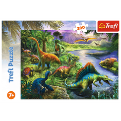 Puzzle "200" - Predatory dinosaurs / Trefl
