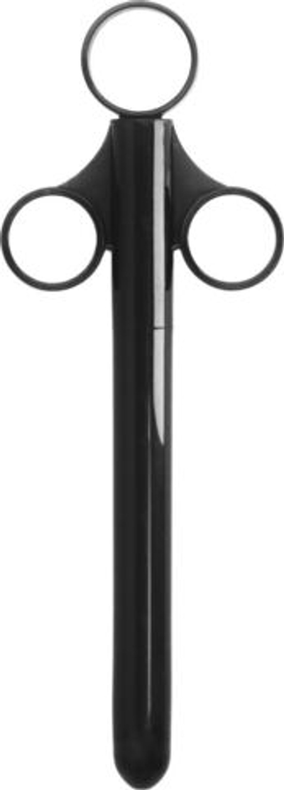 Черный шприц для введения лубриканта Lube Shooter (Цвет: черный)