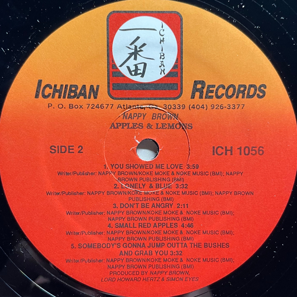 Nappy Brown ‎– Apples & Lemons (США 1990г.)