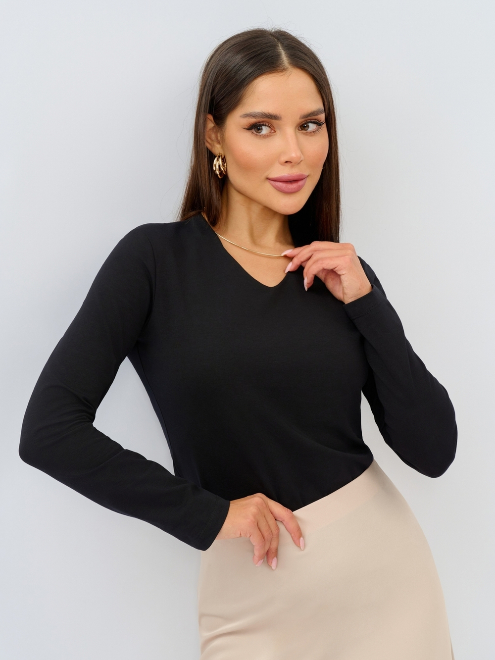 Лонгслив ЛНкл-080/черный