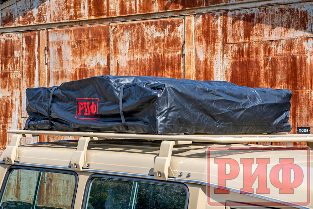 Палатка на крышу автомобиля РИФ Soft RT02-120, тент песочный, 120х240х115 см