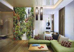 Фреска "Пражская улочка" 134x261 см