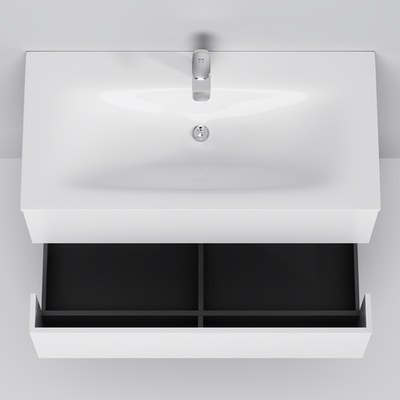 M70AWCC1002WG Spirit V2.0, Раковина мебельная, керамическая, 100 см, встроенная, цвет: белый, глянец