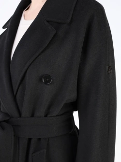 Пальто демисезонное длинное с поясом