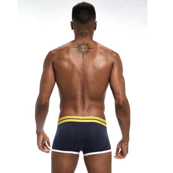 Мужские трусы боксеры темно-синие с push up JOCKMAIL JM6038-16