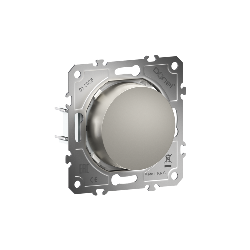 Светорегулятор Triac поворотный,  LED-лампы 100Вт,  акт.нагрузка 300Вт,  цвет шампань,  серия D16,  Donel
