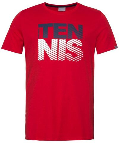 Футболка для мальчика теннисная Head Club Chris T-Shirt JR - red