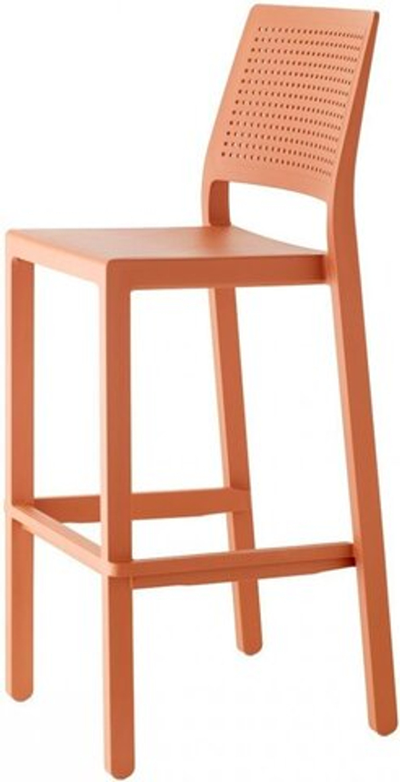 Стул барный пластиковый Scab Design Emi, терракотовый