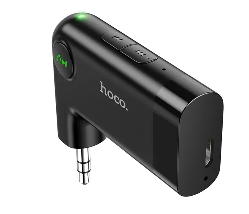 Адаптер AUX-PHONE-Bluetooth,черный "Hoco" E53