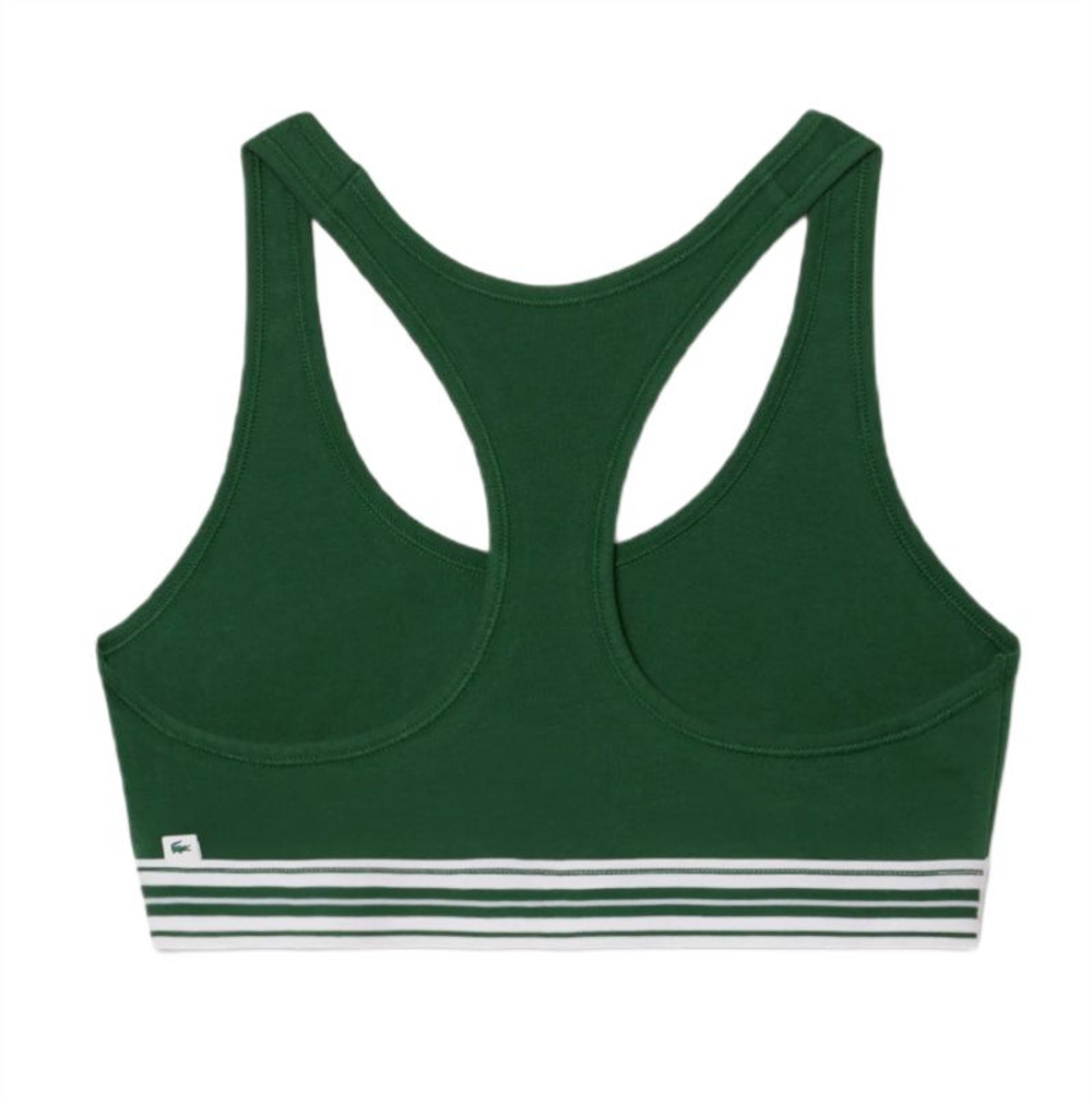 Теннисный бюстгальтер Lacoste Heritage Racer Back - green