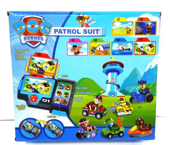 Щ/п набор фигурок на машинках 6в1 + райдер + Браслет свет/звук