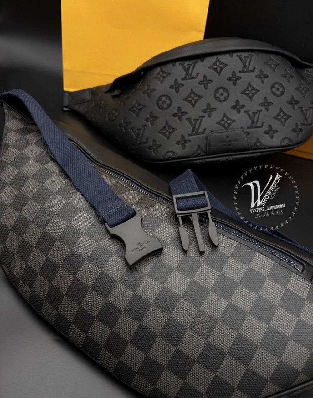 Сумка Louis Vuitton Discovery Damier серая