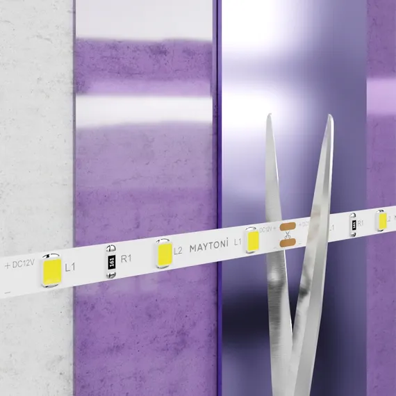 Светодиодная лента 12В 2835 4,8Вт/м 6000K 5м IP20 5мм Led Strip 20009